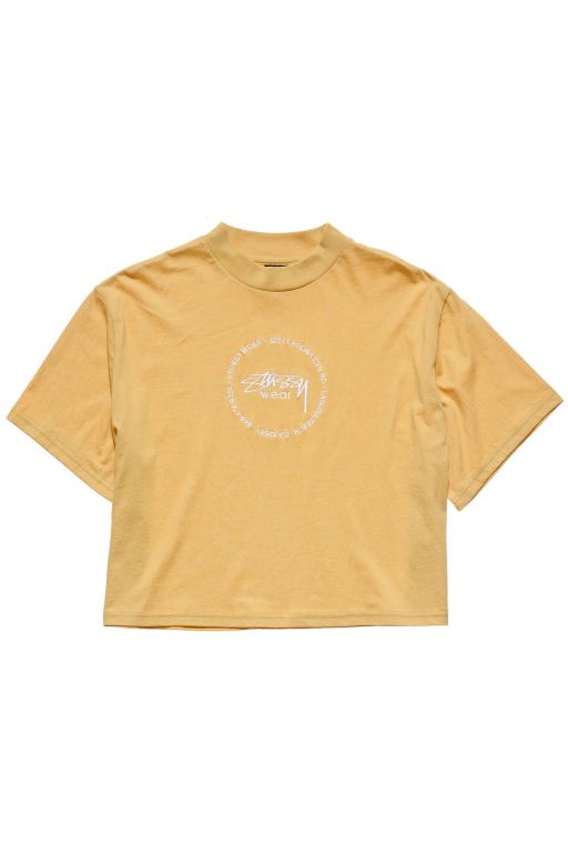 Stussy Womens Laguna Boxy T Shirt Yellow - BUNET7264